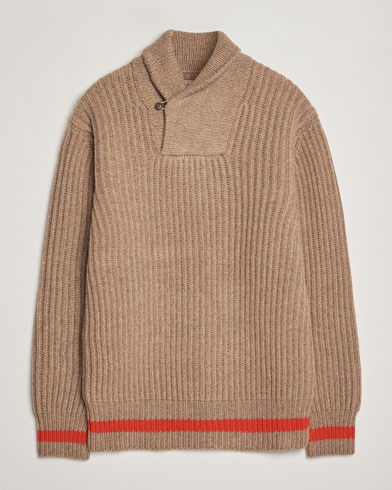 Herr | Filson | Filson Bristol Shawl Neck Sweater Oatmeal