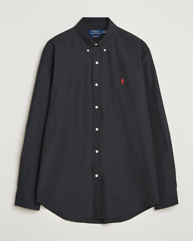 Polo Ralph Lauren Custom Fit Stretch Poplin Shirt Polo Black – Svart