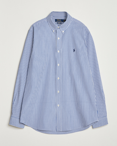 Polo Ralph Lauren Custom Fit Stretch Poplin Shirt Bengal Stripe – Blå