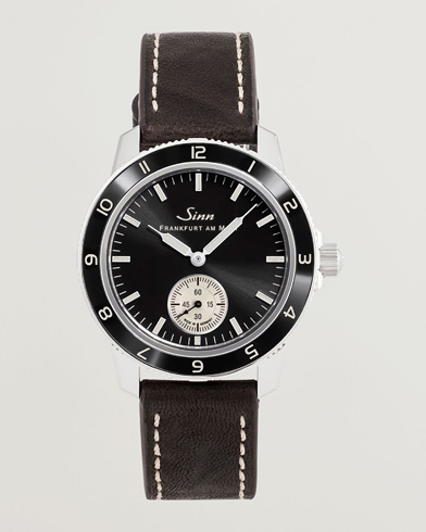 Sinn 104 Classic 12 Pilot Watch 41mm Leather Strap Black