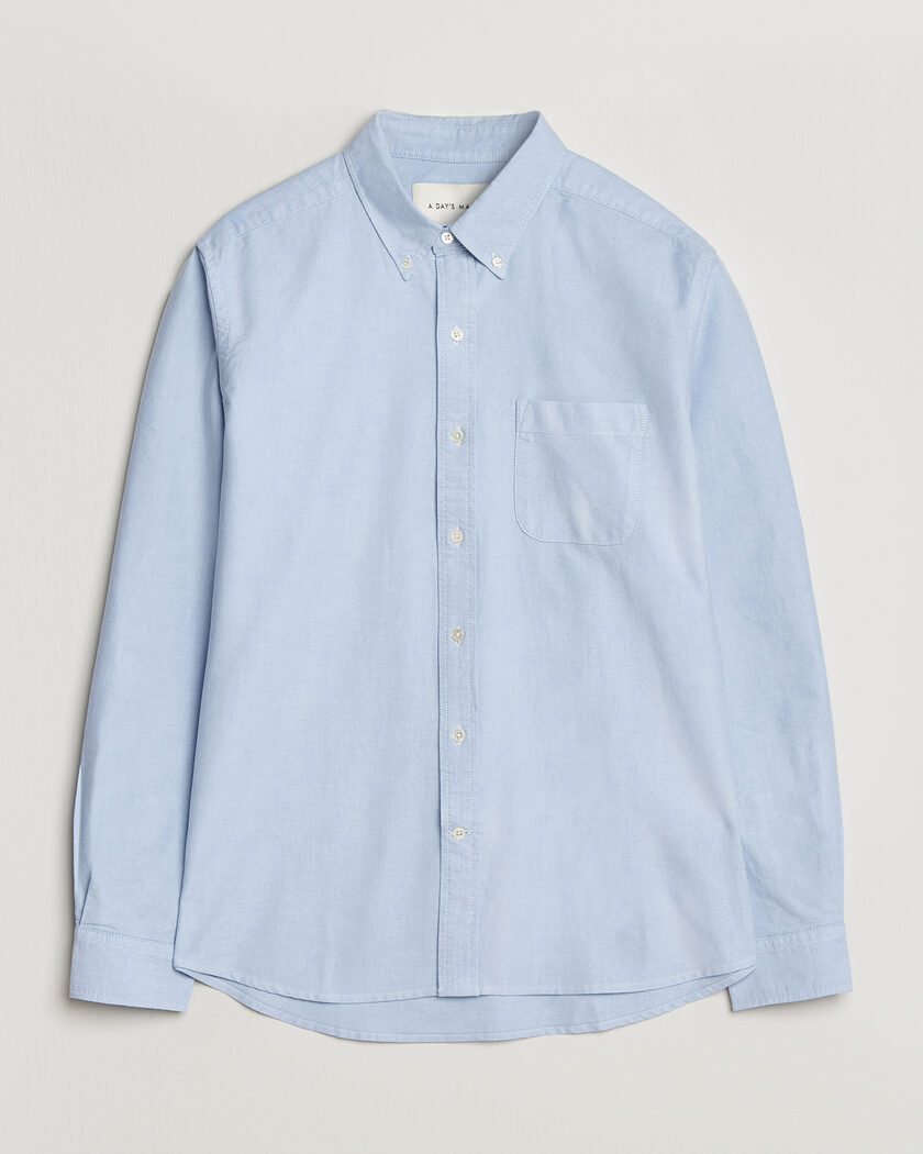  A Day's March Classic Oxford Shirt Light Blue – Blå