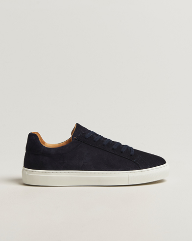 A Day's March Suede Marching Sneaker Navy – Blå