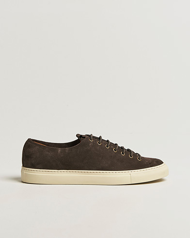 Buttero Tanino Suede Sneaker Dark Brown – Brun