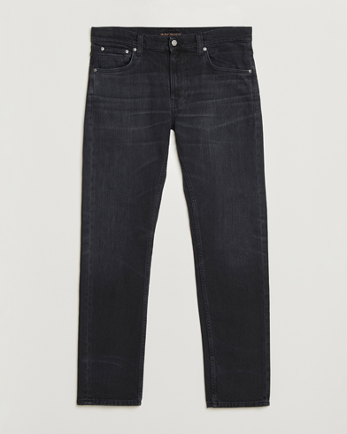 Nudie Jeans Lean Dean Jeans Deep Tracks – Svart