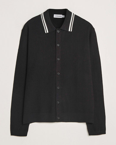 J.Lindeberg Willem Structured Cardigan Black – Svart