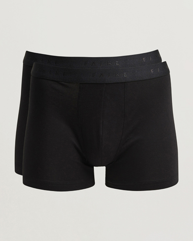 Falke 2-Pack Cotton Boxer Briefs Black – Svart