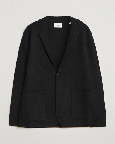 NN07 Lucas Boiled Wool Blazer Black – Svart