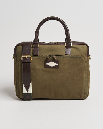 Pampeano Mensajero Canvas Briefcase Forest – Grön
