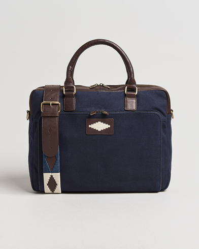 Herr | Pampeano | Pampeano Mensajero Canvas Briefcase Navy
