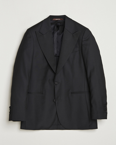 Morris Loro Piana Tuxedo Jacket Black – Svart