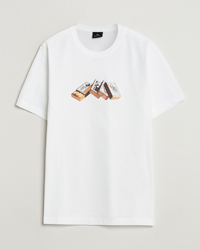 PS Paul Smith Matchboxes Printed T-Shirt White – Vit