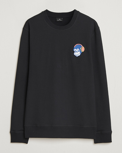 PS Paul Smith Monkey Headphone Printed Sweatshirt Black – Svart