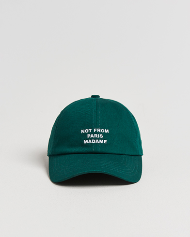 Drôle de Monsieur Slogan Baseball Cap Dark Green – Grön