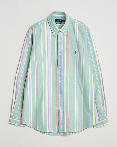 Polo Ralph Lauren Custom Fit Oxford Checked Shirt Green/Purple – Grön