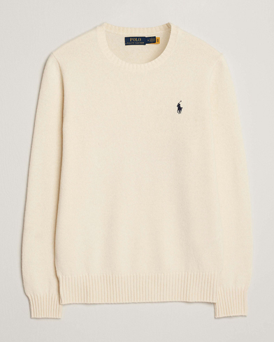 Polo Ralph Lauren Wool/Cashmere Crew Neck Andover Cream – Blå