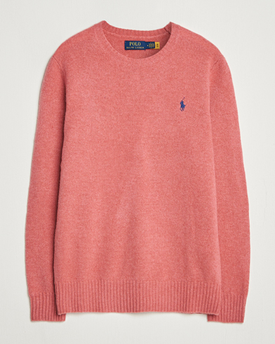 Polo Ralph Lauren Wool/Cashmere Crew Neck Strawberry Gelato – Rosa