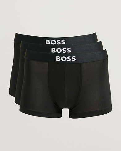 BOSS BLACK 3-Pack Microfibre Trunk Black – Svart