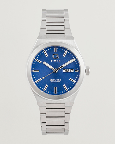 Timex Q Continental Day/Date 38mm Blue Dial – Blå