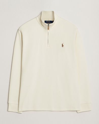 Polo Ralph Lauren Double Knitted Half Zip Parchment Cream – Beige