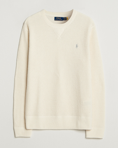 Polo Ralph Lauren Cotton/Wool Pullover Andover Cream – Vit
