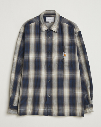 Carhartt WIP Harlin Checked Shirt Jupiter – Blå