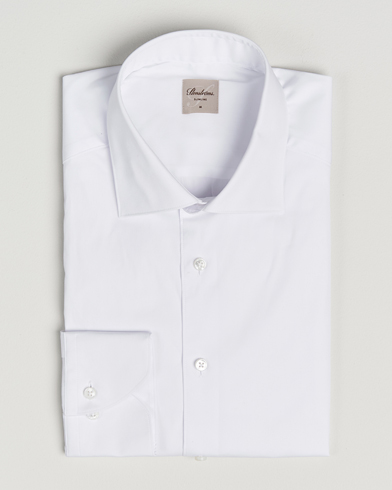 Stenströms Slimline Cotton Stretch Shirt White – Vit