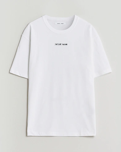 Samsøe Samsøe Dinner Printed Crew Neck T-Shirt White – Vit