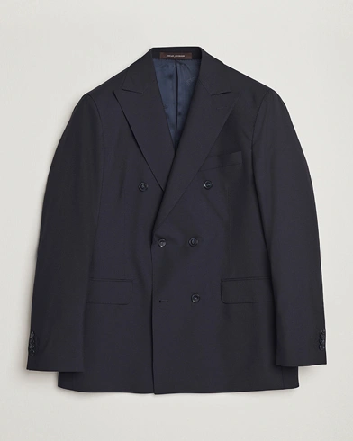 Oscar Jacobson Farris Wool Blazer Navy – Blå