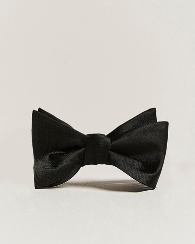 Oscar Jacobson Bow Tie, Self Tie Black – Svart