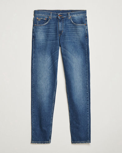 Oscar Jacobson Karl Cotton Stretch Jeans Vintage Wash – Blå