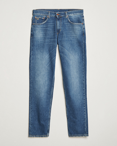 Oscar Jacobson Johan Cotton Stretch Jeans Vintage Wash – Blå