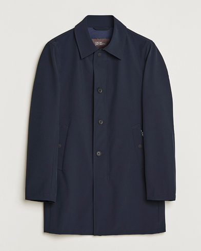 Oscar Jacobson Johnson Coat Navy – Blå