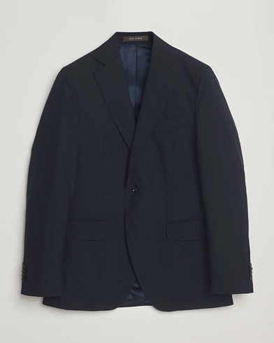 Oscar Jacobson Fogerty Wool Blazer Navy – Blå