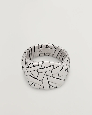 Tom Wood Quilt Ring Silver – Silver