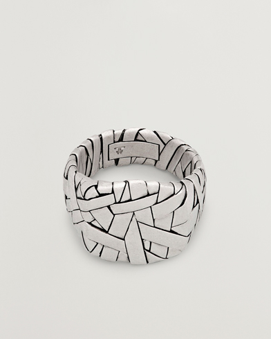 Tom Wood Quilt Ring Silver – Silver