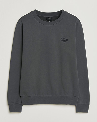 A.P.C. Rue Madame Tonal Sweatshirt Faded Black – Svart