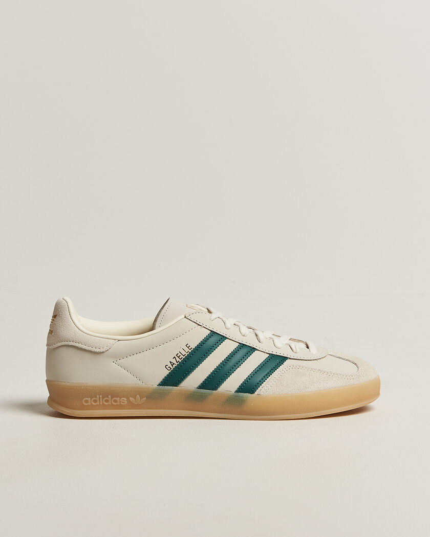 adidas Originals Gazelle Indoor Sneaker Beige/Green – Beige