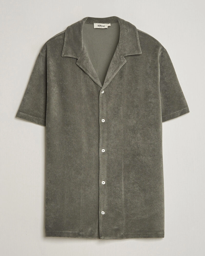 Altea Terry Bowling Shirt Olive – Grön