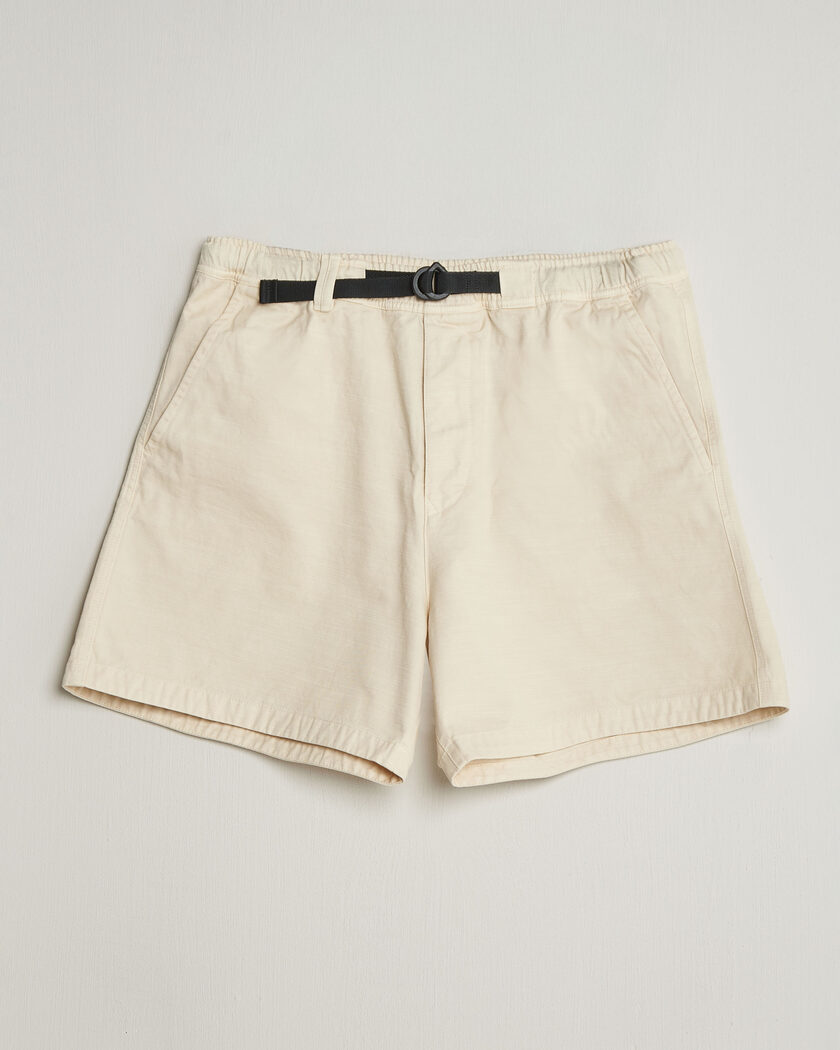 Stone Island Marina Organic Slub Cotton Shorts Ivory – Vit