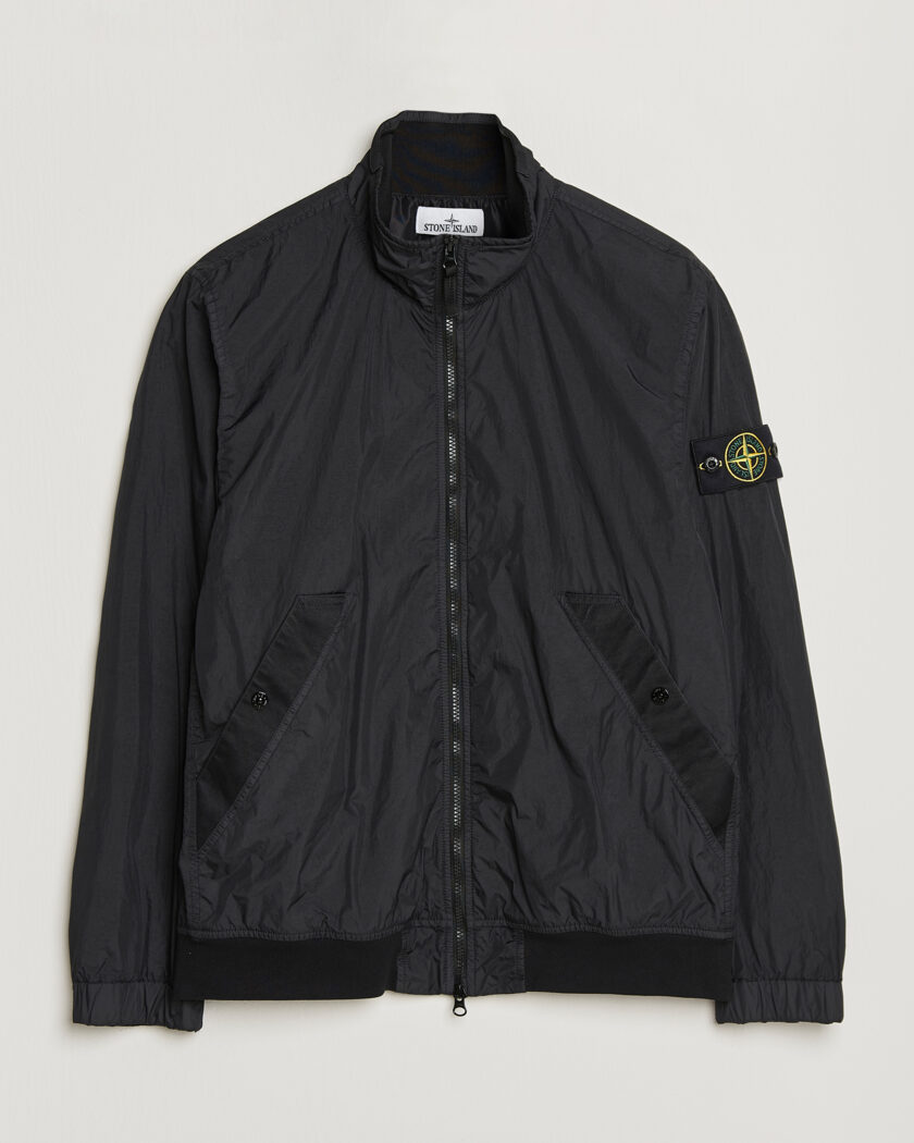 Stone Island Crinkle Reps Short Jacket Black – Svart