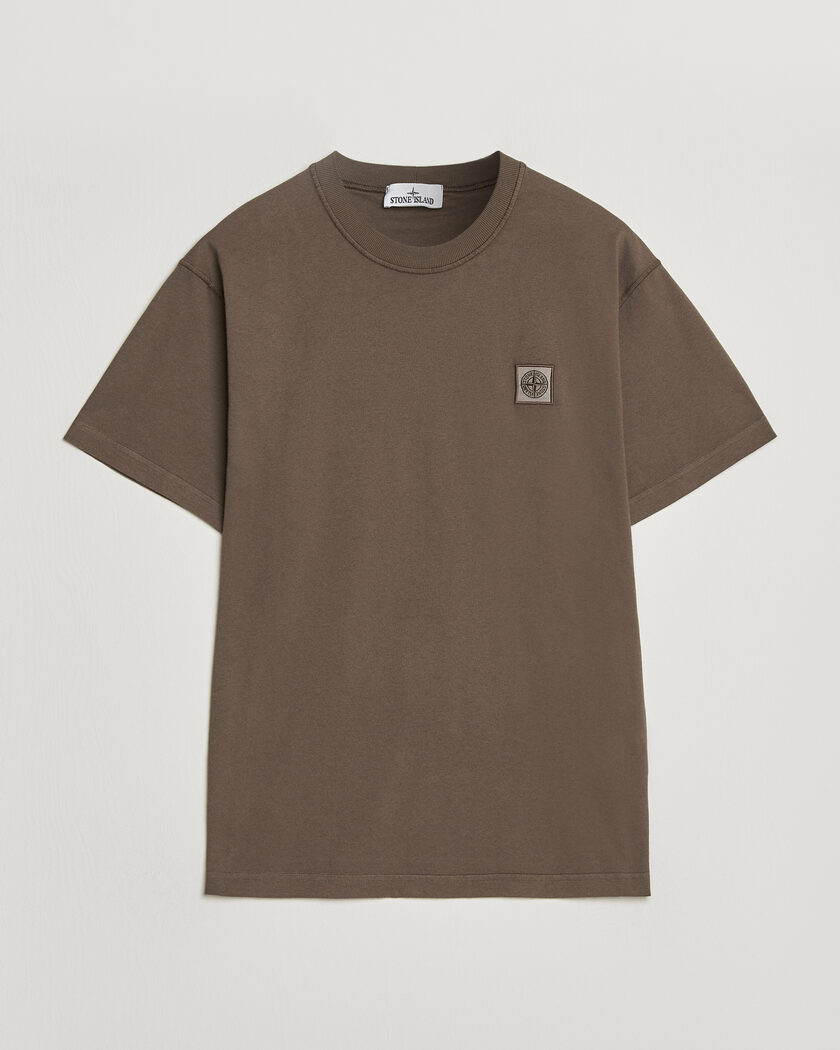 Stone Island Organic Cotton Fissato Effect T-Shirt Umber – Brun