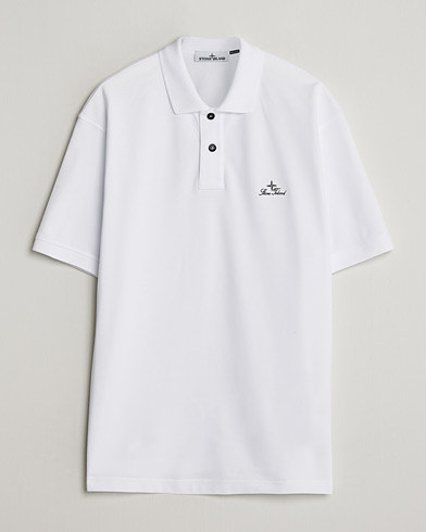 Stone Island Organic Cotton Pique White – Vit