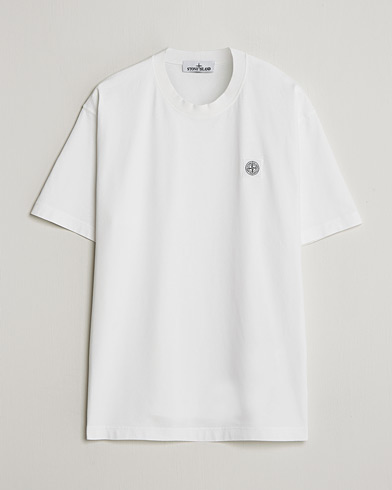 Stone Island Combed Organic Cotton T-Shirt White – Vit