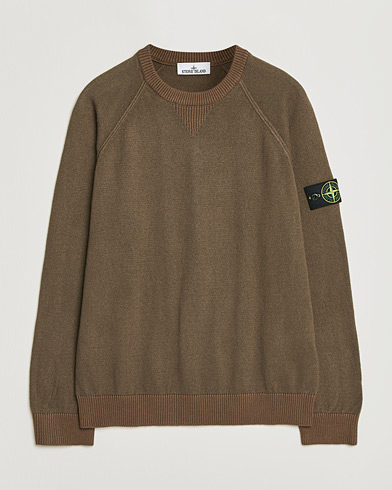 Stone Island Raw Hand Organic Cotton Raglan Crewneck Umber – Brun