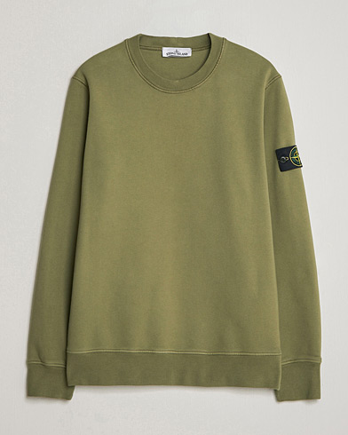 Stone Island Garment Dyed Fleece Sweatshirt Military Green – Grön