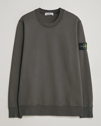 Stone Island Garment Dyed Fleece Sweatshirt Charcoal – Grå