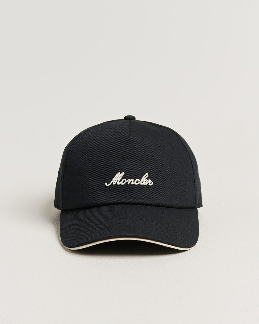 Moncler Signature Baseball Cap Black – Svart