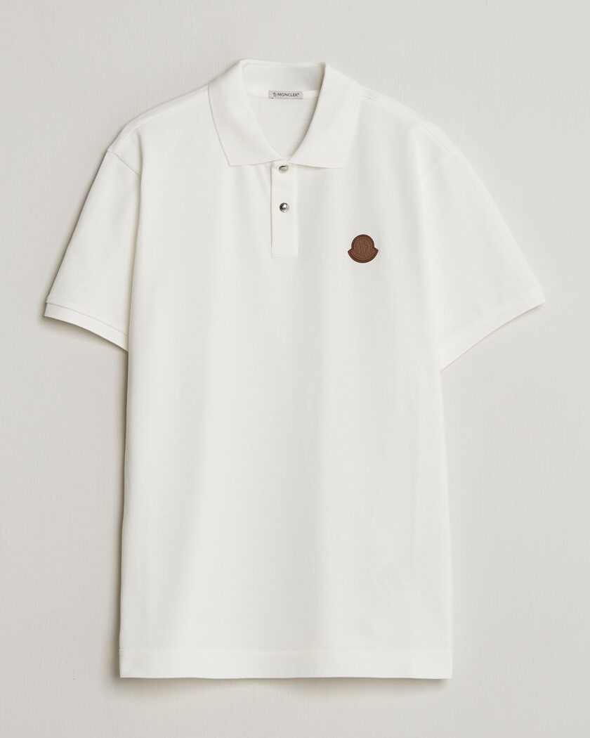 Moncler Luxury Logo Polo Off White – Vit
