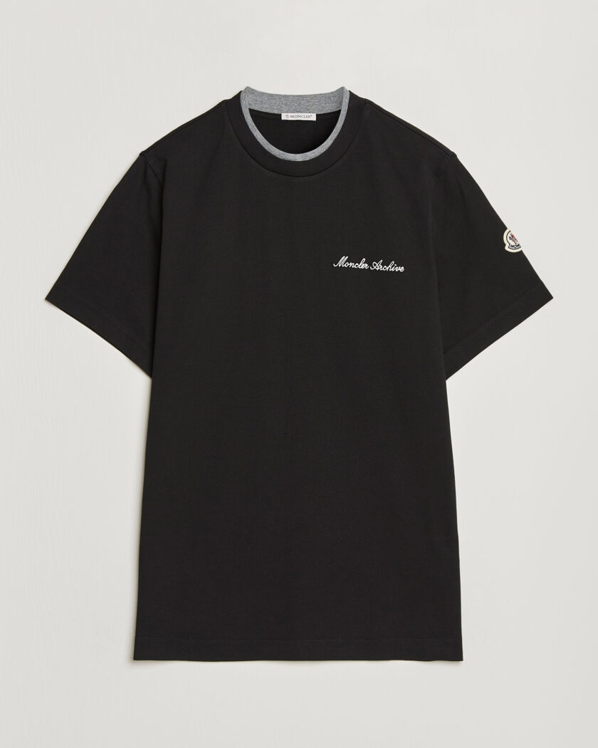 Moncler Signature Logo T-Shirt Black – Svart