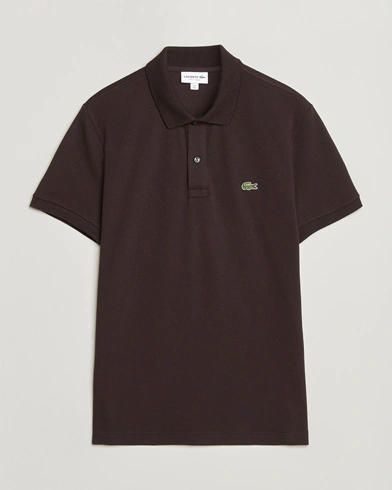 Lacoste Slim Fit Polo Piké Buffle Brown – Brun